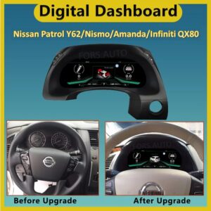 Приладова панель FORS.auto для Nissan Patrol Y62/Nismo/Amanda/Infiniti QX80 2010-2022 – вигляд збоку