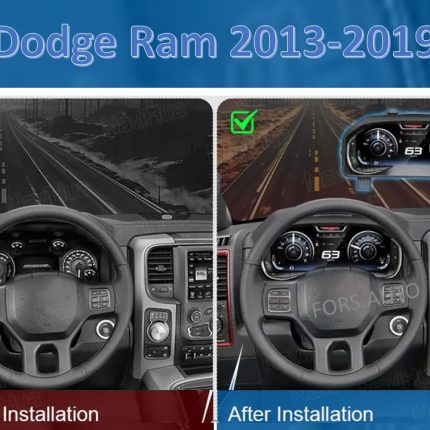 Приладова панель FORS.auto для Dodge Ram 2013-2019 – вигляд в інтер'єрі