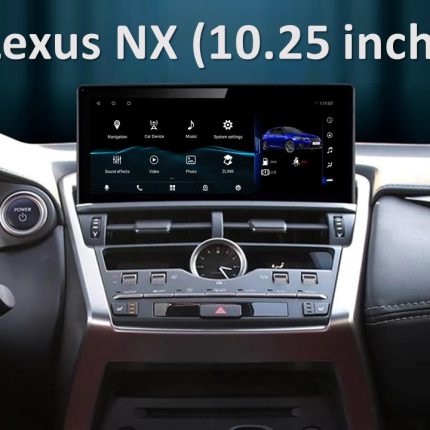 Штатна магнітола FORS.auto для Lexus NX U8C (8+64Gb, 10.25") 2018-2021 в інтер'єрі авто