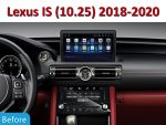 Штатна магнітола FORS.auto для Lexus IS в інтер'єрі авто