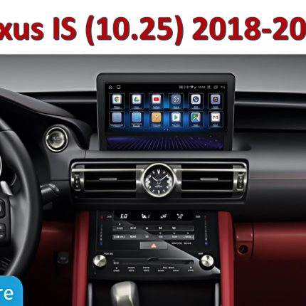 Штатна магнітола FORS.auto для Lexus IS в інтер'єрі авто