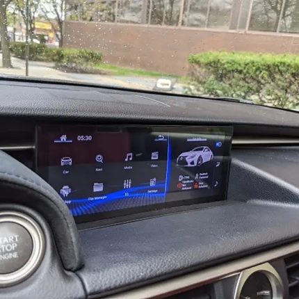 Штатна магнітола FORS.auto для Lexus IS U8K (8+64Gb, 10.25") 2013-2017 в інтер'єрі авто