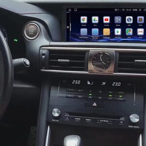 Штатна магнітола FORS.auto для Lexus IS U8N (2013-2017) в інтер'єрі авто