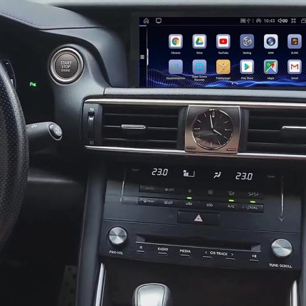 Штатна магнітола FORS.auto для Lexus IS U8N (2013-2017) в інтер'єрі авто
