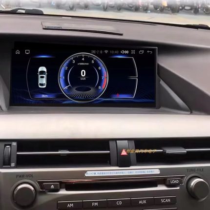 Штатна магнітола Lexus RX FORS.auto в інтер'єрі автомобіля