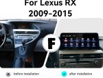 Штатна магнітола FORS.auto для Lexus RX U8K (2009-2015) в інтер'єрі