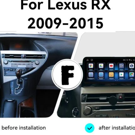 Штатна магнітола FORS.auto Lexus RX U8L (2009-2015) в інтер'єрі
