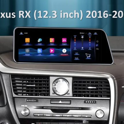 Штатна магнітола FORS.auto для Lexus RX U8K (2016-2019) в інтер'єрі авто
