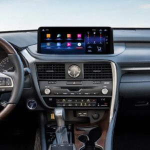 Штатна магнітола Lexus RX U8C (2019-2021) FORS.auto в інтер'єрі