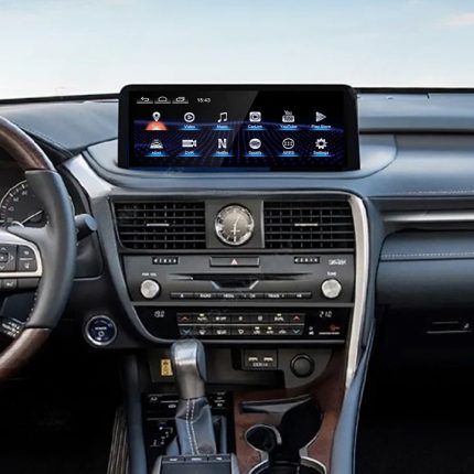 Штатна магнітола FORS.auto для Lexus RX U8C (2019-2021) – вигляд збоку