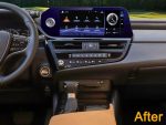 Штатна магнітола Lexus ES 2022 FORS.auto в інтер'єрі авто