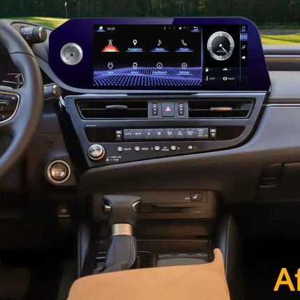 Штатна магнітола Lexus ES 2022 FORS.auto в інтер'єрі авто