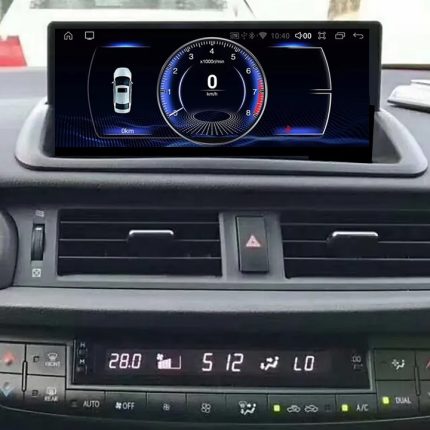 Штатна магнітола Lexus CT FORS.auto в інтер'єрі авто