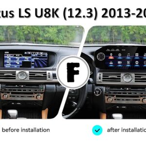 Штатна магнітола FORS.auto Lexus LS 2013-2019 в інтер'єрі авто