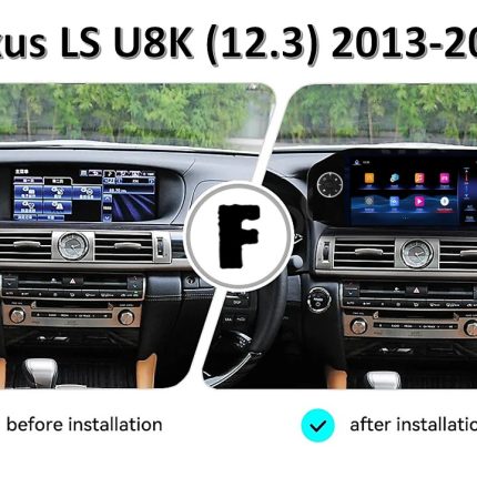 Штатна магнітола Lexus LS FORS.auto (2013-2019) в інтер'єрі