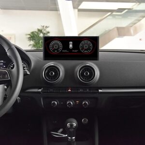 Штатна магнітола Audi A1 FORS auto в інтер'єрі автомобіля