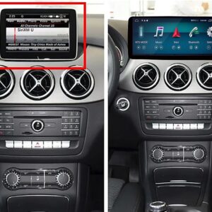 Штатна магнітола FORS.auto для Mercedes-Benz B-Class NTG 4.5 (W246) в інтер'єрі авто