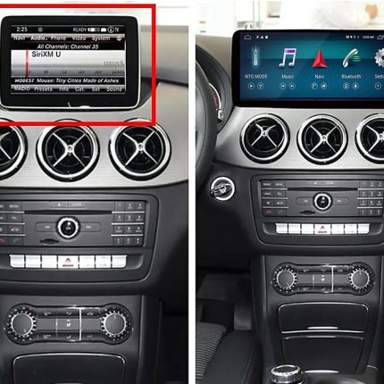 Штатна магнітола FORS.auto для Mercedes-Benz B-Class NTG 4.5 (W246) в інтер'єрі авто
