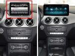 Штатна магнітола FORS.auto для Mercedes-Benz B-Class NTG 4.5 (W246) в інтер'єрі авто