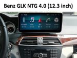 Штатна магнітола FORS.auto Mercedes Benz GLK-Class в інтер'єрі авто
