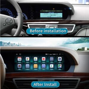 Штатна магнітола FORS.auto для Mercedes-Benz S-Class W221 (2005-2009) - вид збоку