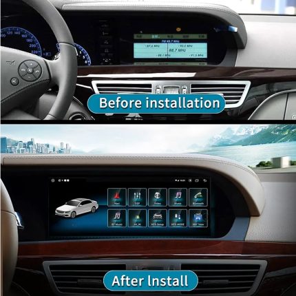 Штатна магнітола FORS.auto для Mercedes-Benz S-Class NTG 3.5 (W221) (2010-2013) в інтер'єрі