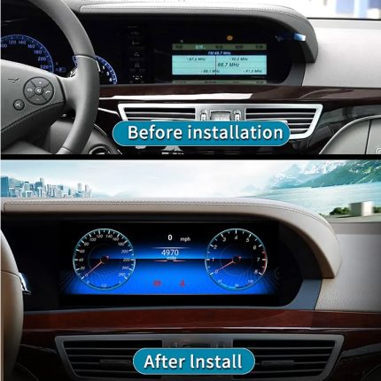 Штатна магнітола FORS.auto для Mercedes-Benz S-Class W221 - вигляд збоку