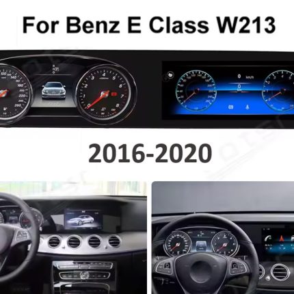 Штатна магнітола FORS.auto для Mercedes-Benz E-Class W213 в інтер'єрі авто