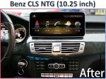Штатна магнітола FORS.auto для Mercedes-Benz CLS-Class NTG 4.5 (C218) (2013-2014) – вигляд збоку