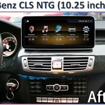 Штатна магнітола FORS.auto для Mercedes-Benz CLS-Class NTG 4.5 (C218) в інтер'єрі