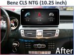Штатна магнітола FORS.auto для Mercedes-Benz CLS-Class NTG 5.0 (C218/X218) в інтер'єрі