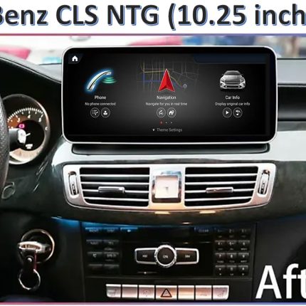 Штатна магнітола FORS.auto для Mercedes-Benz CLS-Class NTG 5.0 (C218/X218) в інтер'єрі