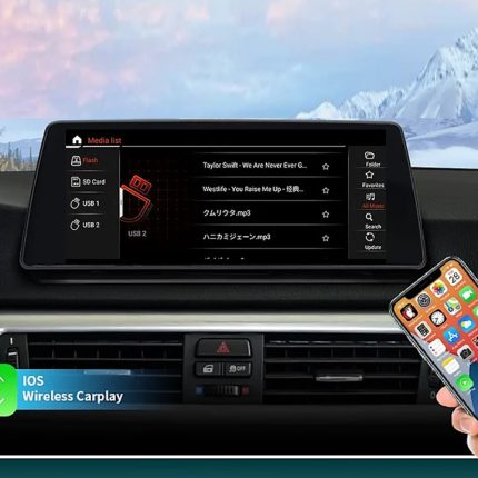 Штатна магнітола FORS.auto для BMW 3 Series E90/E91/E92/E93 CIC в інтер'єрі авто