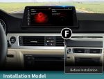 Штатна магнітола FORS.auto BMW E90 для BMW 3 Series (2009-2012) – вигляд збоку