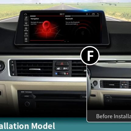 Штатна магнітола FORS.auto BMW E90 для BMW 3 Series (2009-2012) – вигляд збоку