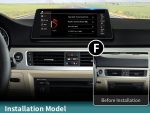 Штатна магнітола FORS.auto для BMW 3 Series E90 в інтер'єрі