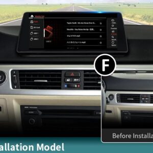Штатна магнітола FORS.auto для BMW 3 Series E90 в інтер'єрі