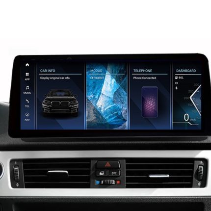 Штатна магнітола FORS.auto для BMW 3 Series E90 в інтер'єрі