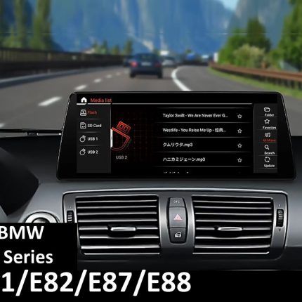 Штатна магнітола FORS.auto для BMW 1 Series E81/E82/E87/E88 CCC в інтер'єрі
