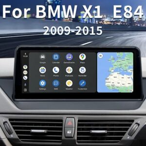 Штатна магнітола BMW X1 E84 FORS.auto в інтер'єрі авто