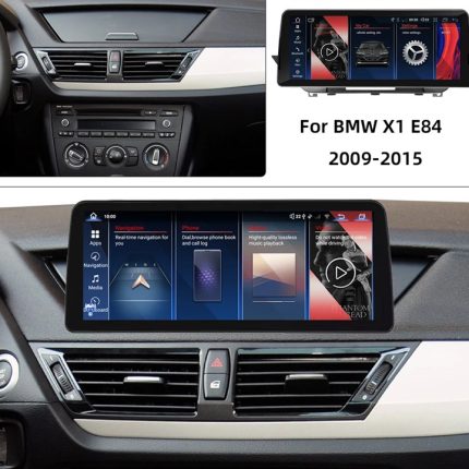 Штатна магнітола FORS.auto для BMW X1 E84 в інтер'єрі