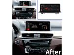 Штатна магнітола FORS.auto для BMW X1 F48/F49 NBT (2016-2018) в інтер'єрі авто