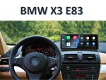 Штатна магнітола BMW X3 E83 FORS.auto в інтер'єрі автомобіля