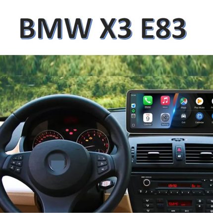 Штатна магнітола BMW X3 E83 FORS.auto в інтер'єрі автомобіля