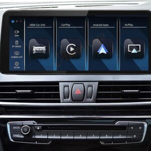Штатна магнітола FORS.auto для BMW 2 Series F45 EVO в інтер'єрі авто