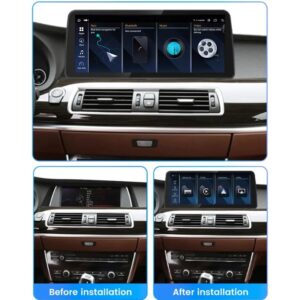 Штатна магнітола FORS.auto для BMW 5 Series F07 CIC (2010-2012) - вигляд збоку