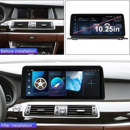 Штатна магнітола FORS.auto для BMW 5 Series F07 NBT – вигляд збоку