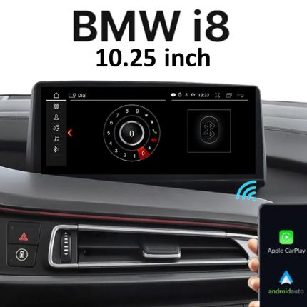 Штатна магнітола FORS.auto для BMW i8 NBT (2013-2017) в інтер'єрі авто