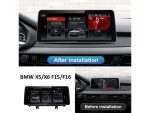 Штатна магнітола BMW X5 F15/X6 F16 FORS.auto EVO в інтер'єрі