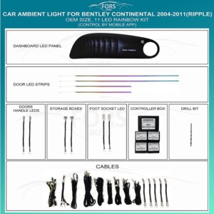 Підсвітка салону FORS.auto Ripple для Bentley Continental 2004-2011